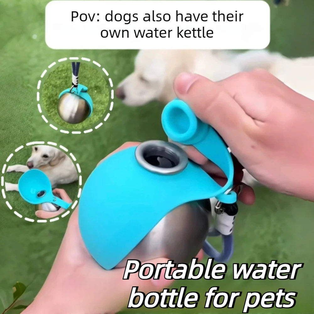 Sip & Go™ Portable Stainless Steel Water Bottle for Dogs