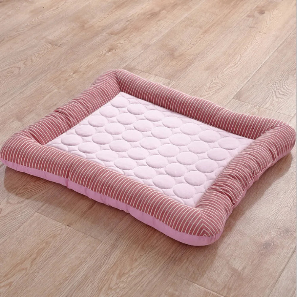 Ice Silk Cooling Mat for Dogs & Cats – Soft Breathable Summer Pet Bed